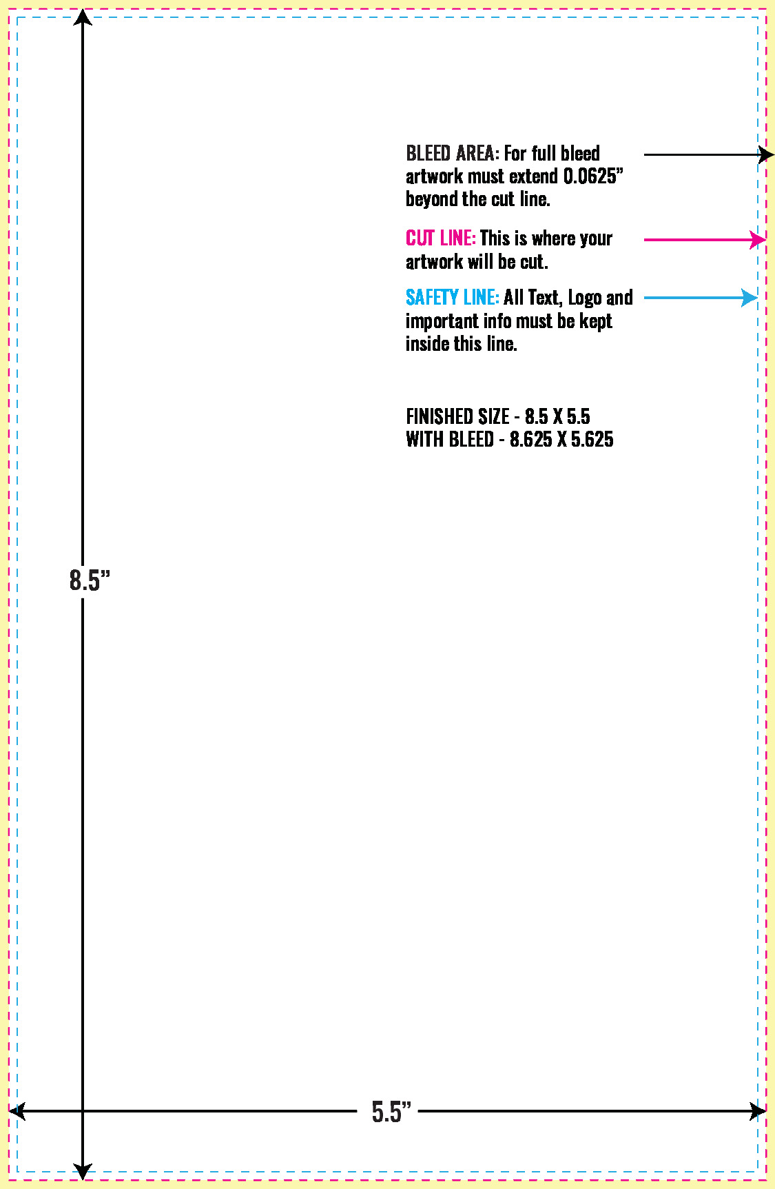 Print Layout Templates 5.5" x 8.5" Greeting Cards 