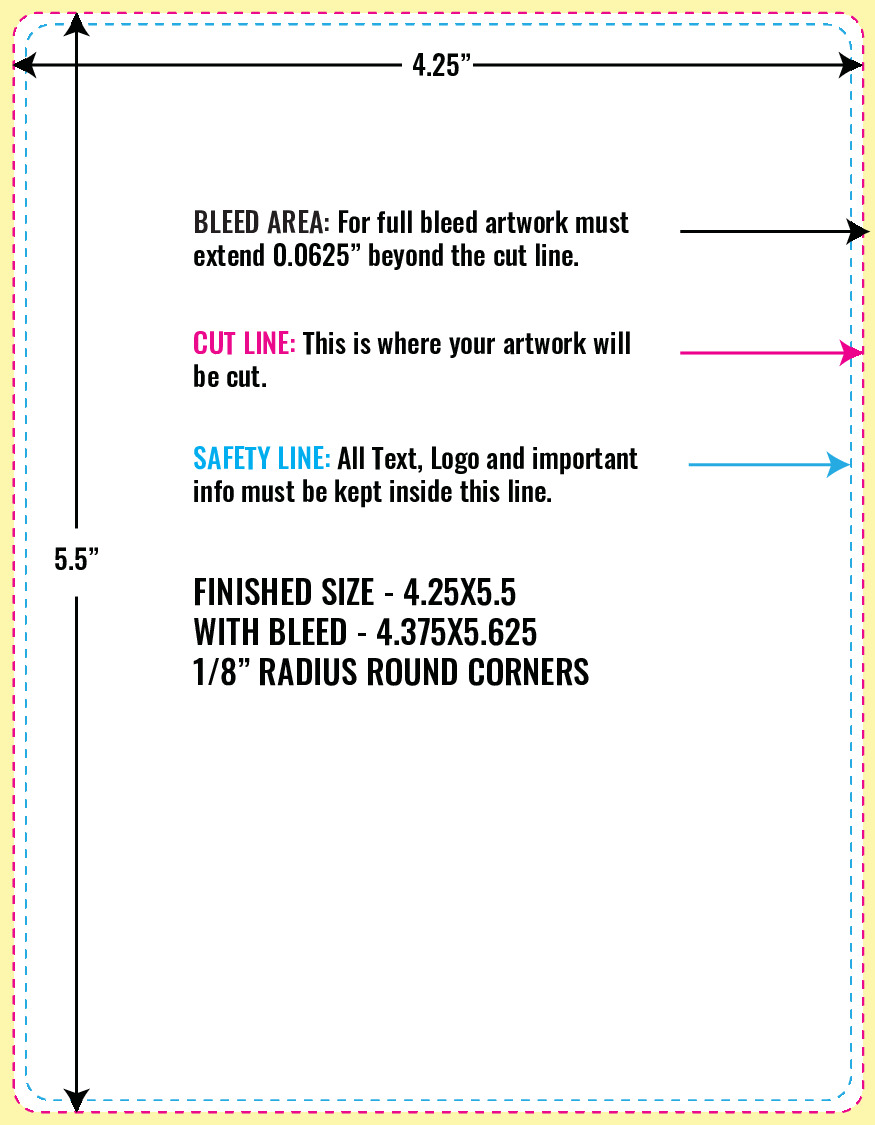 Print Layout Templates 4.25" x 5.5" Invitation Cards 