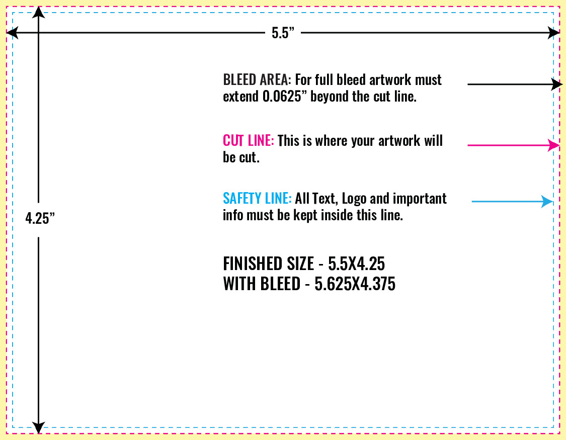 Print Layout Templates 4.25" x 5.5" Invitation Cards 