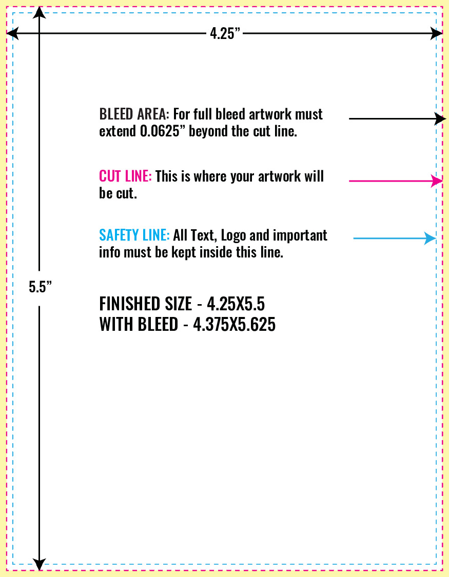 Print Layout Templates 4.25" x 5.5" Invitation Cards 