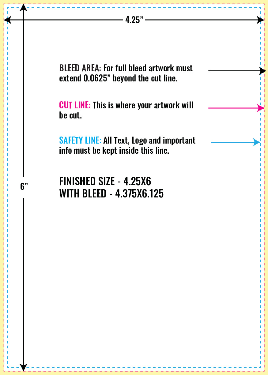Print Layout Templates 4.25" x 6" Invitation Cards 