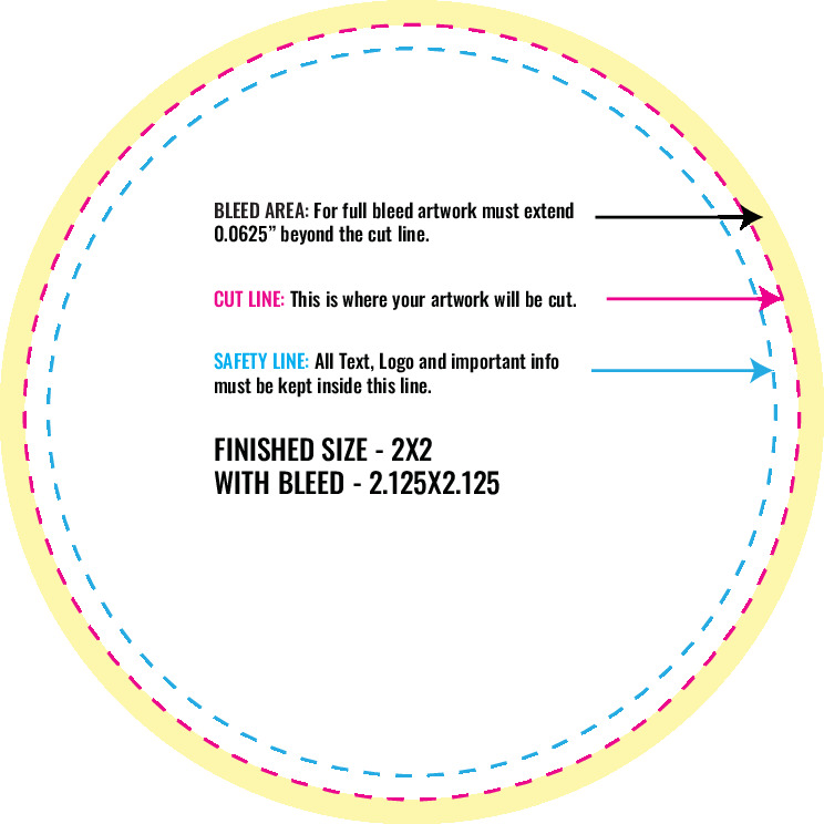 2 Circle Blank Label Template - OL5375