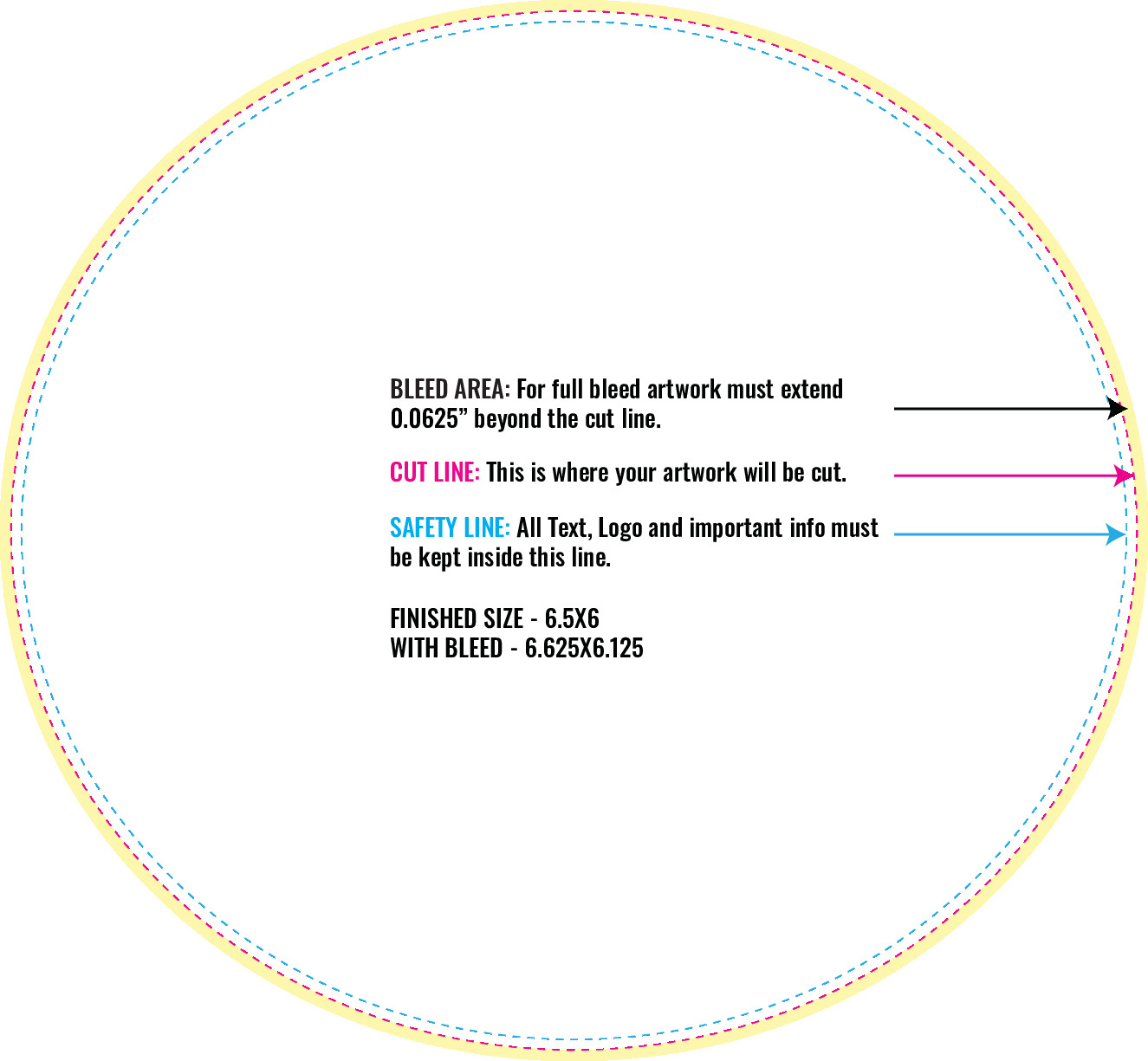 Print Layout Templates 6" x 6.5" Labels Horizontal Oval