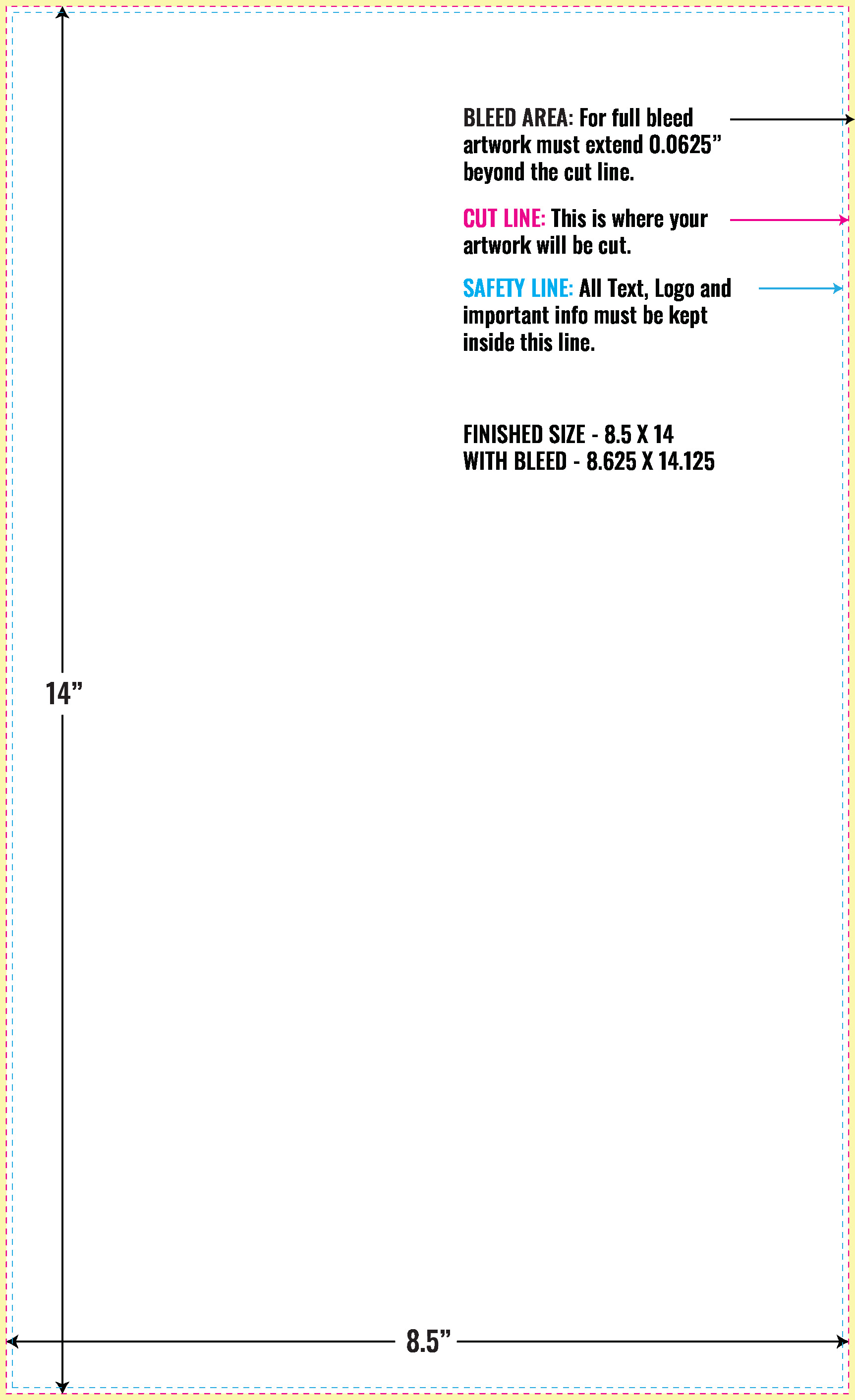 Print Layout Templates 8.5" x 14" Letterheads 