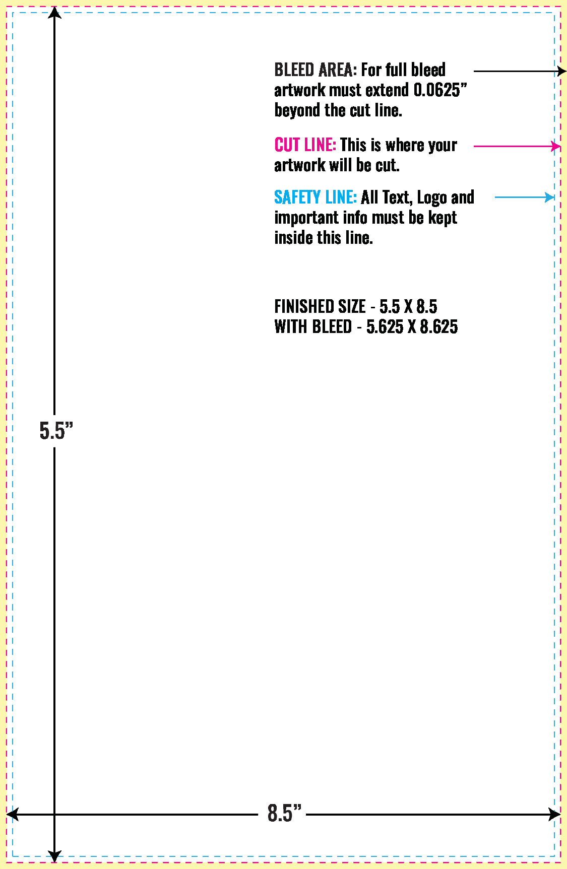 Print Layout Templates 5.5" x 8.5" Letterheads 