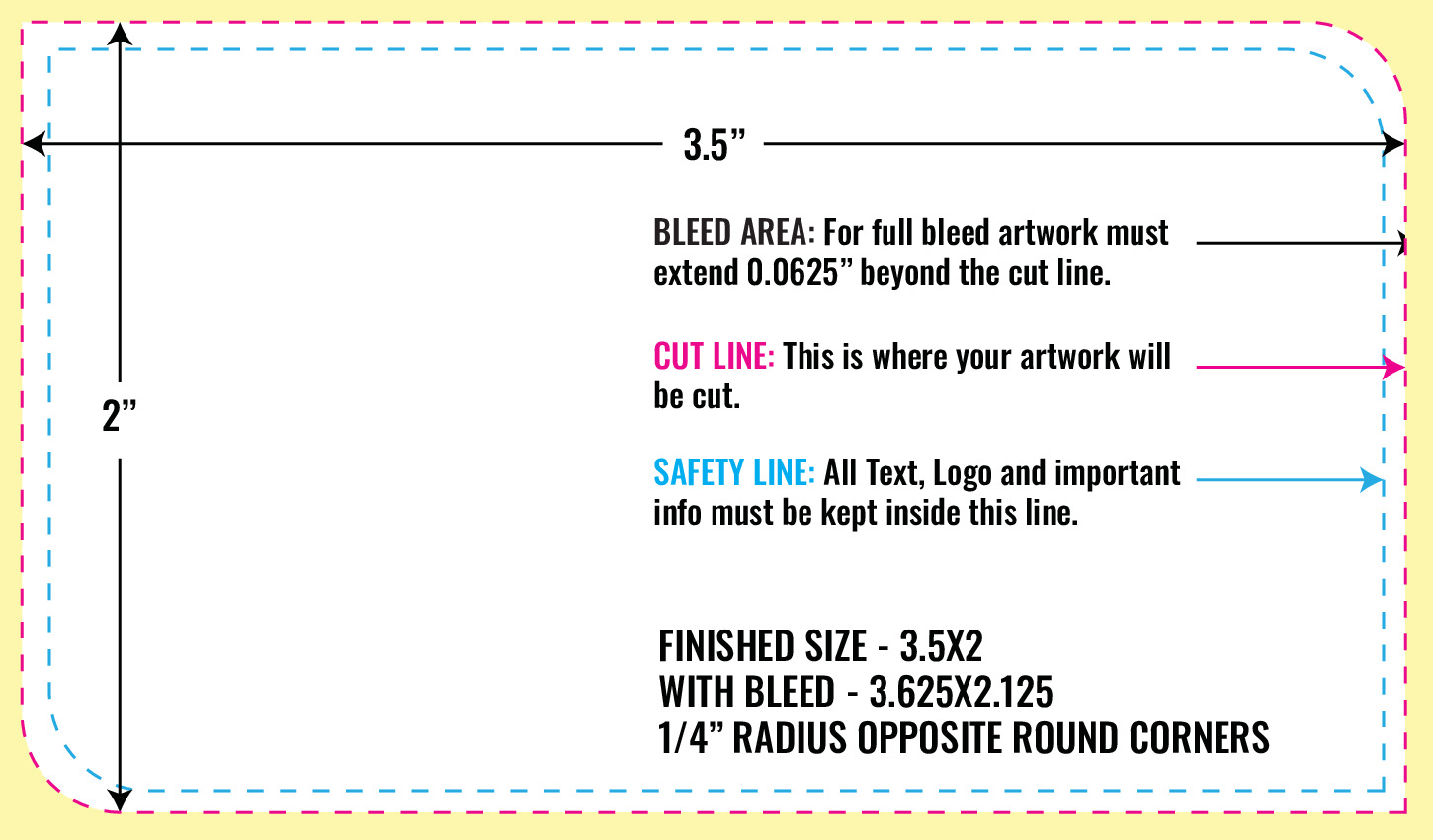 Print Layout Templates 3.5" x 2" Magnets 