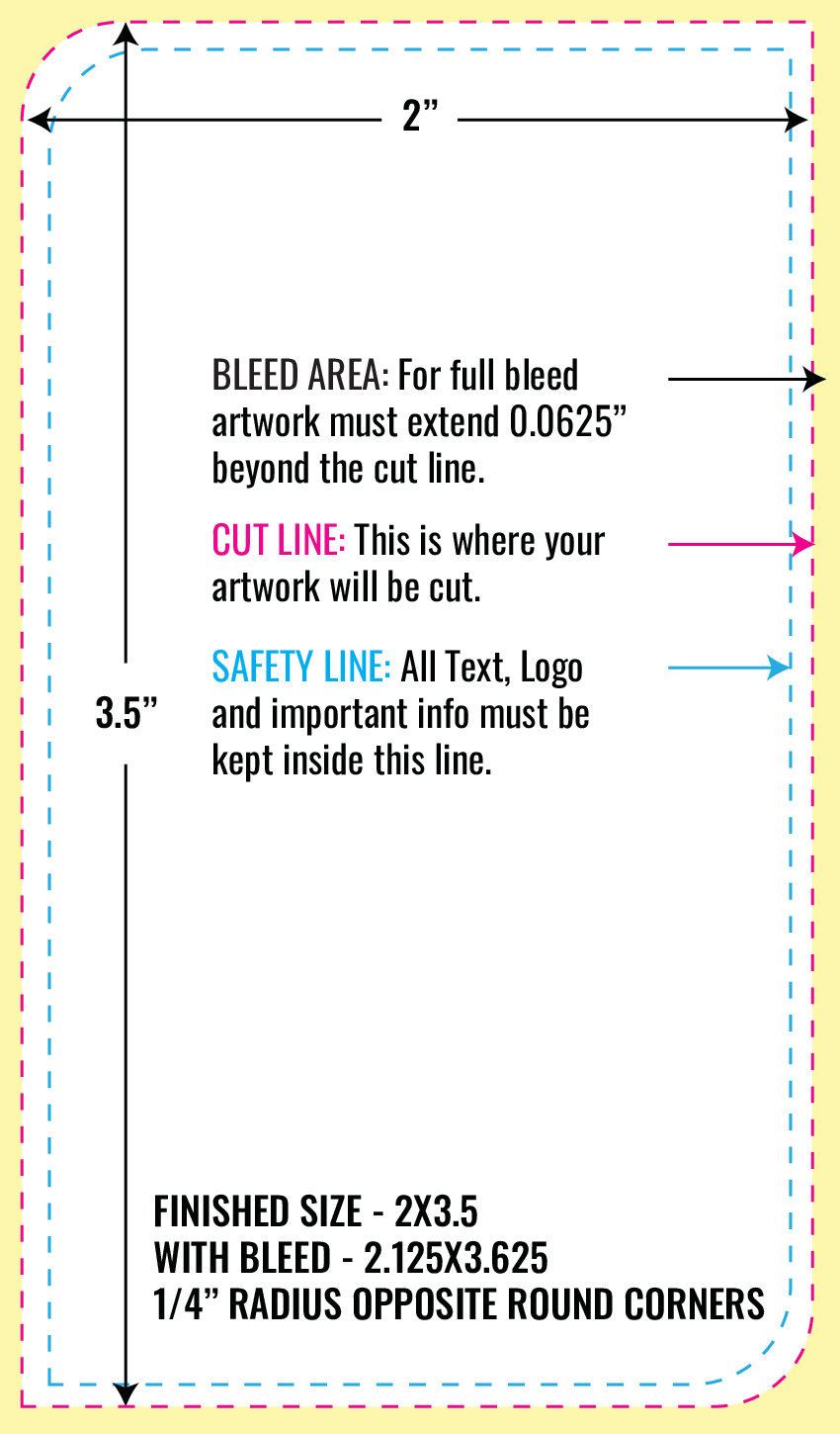 Print Layout Templates 3.5" x 2" Magnets 