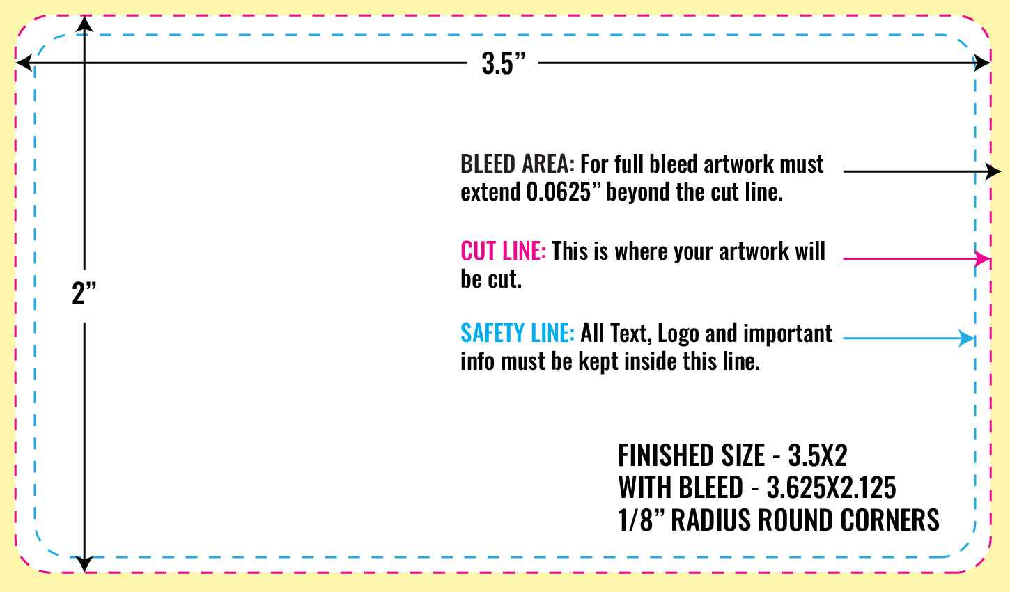 Print Layout Templates 3.5" x 2" Magnets 