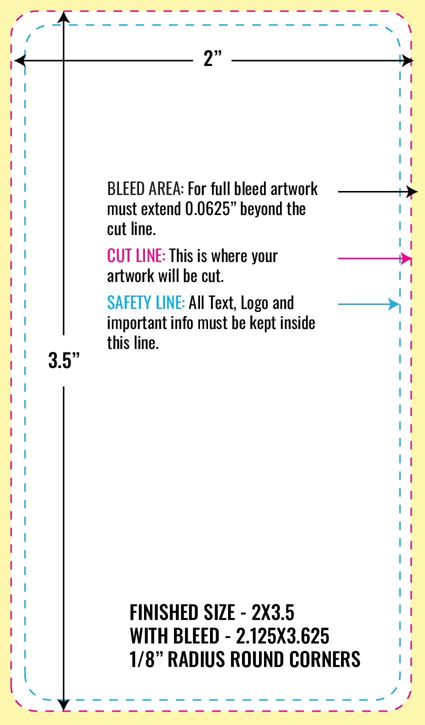 Print Layout Templates 3.5" x 2" Magnets 