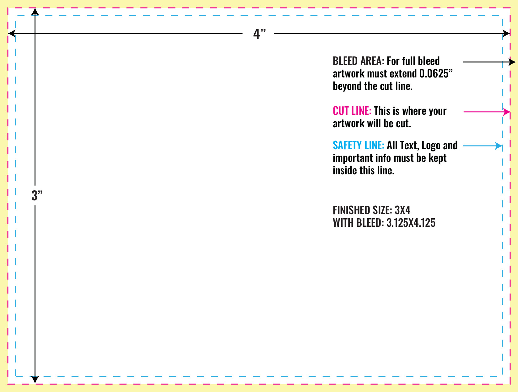 Print Layout Templates 3" x 4" Magnets 