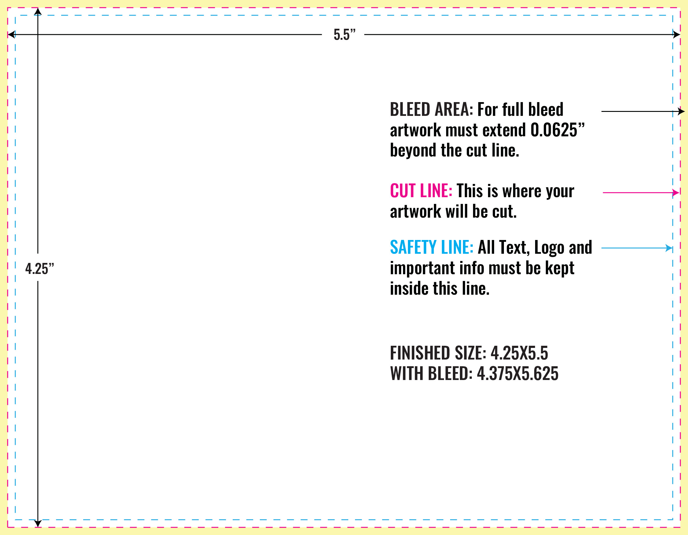 Print Layout Templates 4.25" x 5.5" Magnets 