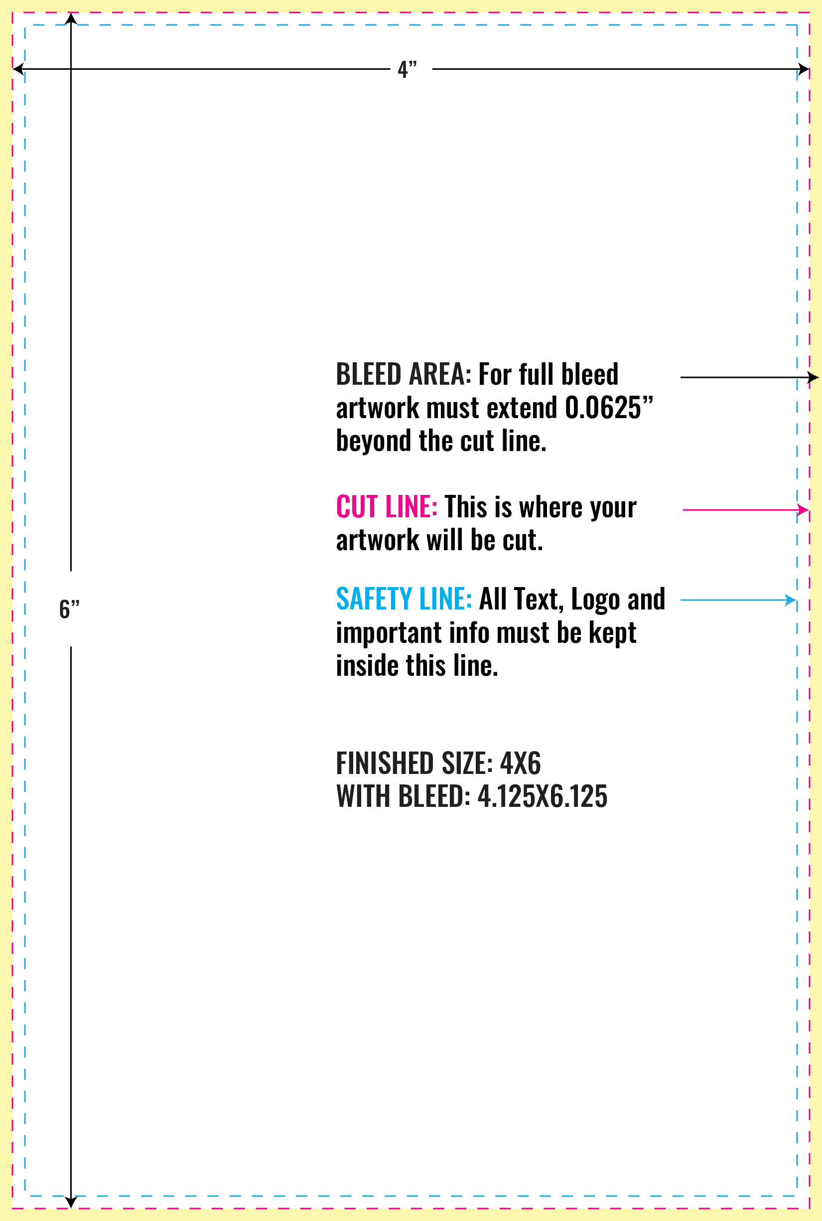 Print Layout Templates 4" x 6" Magnets 