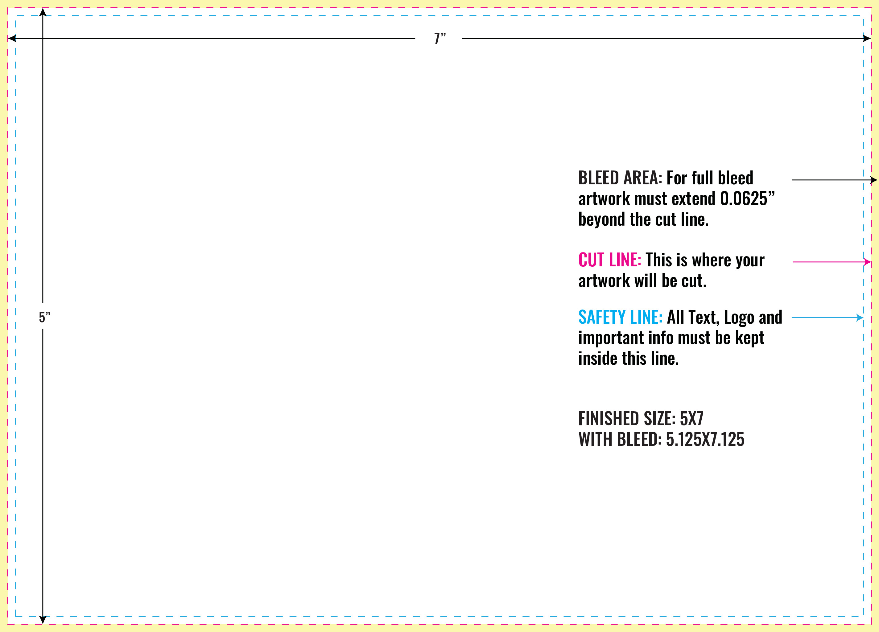 Print Layout Templates 5" x 7" Magnets 