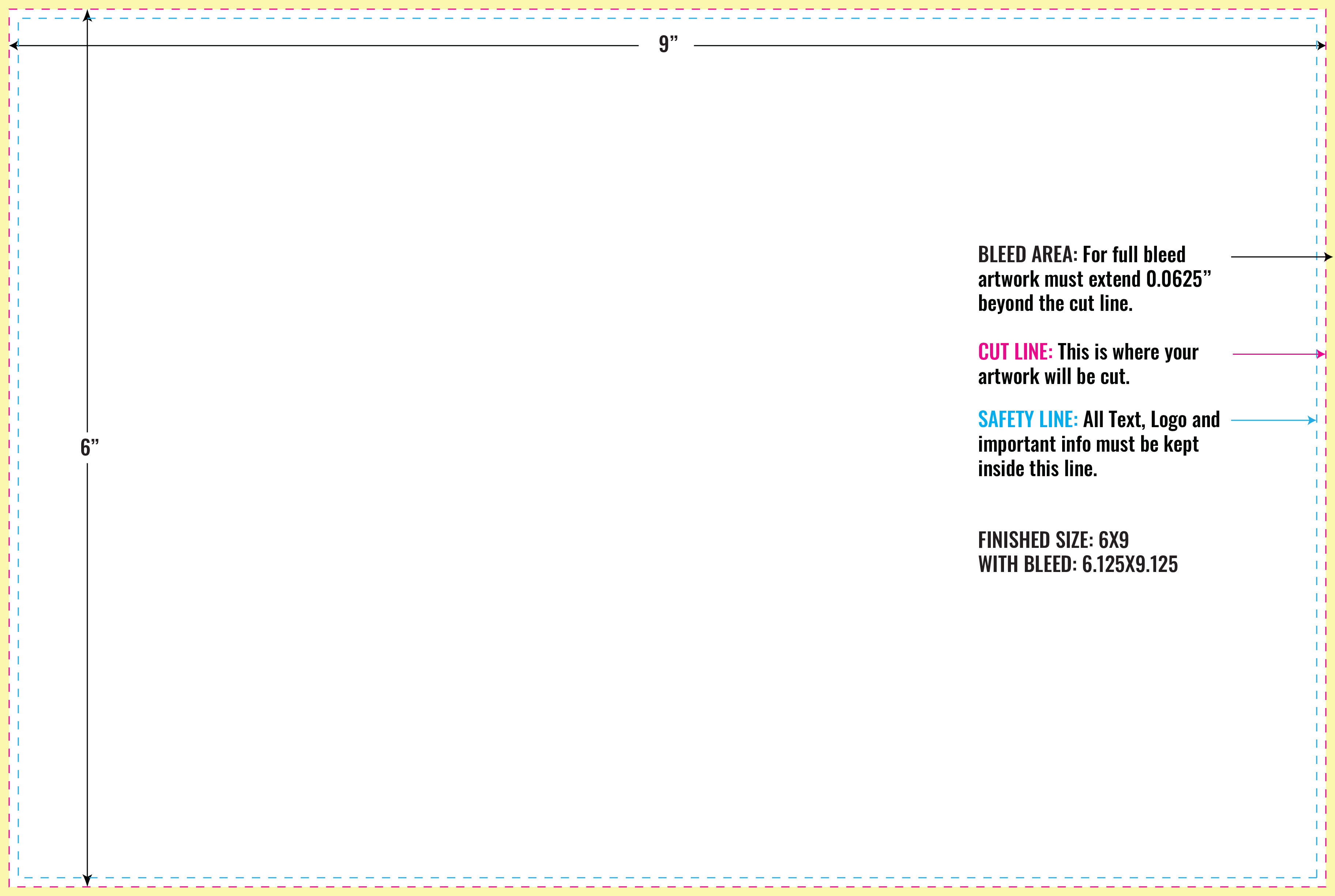 Print Layout Templates 6" x 9" Magnets 