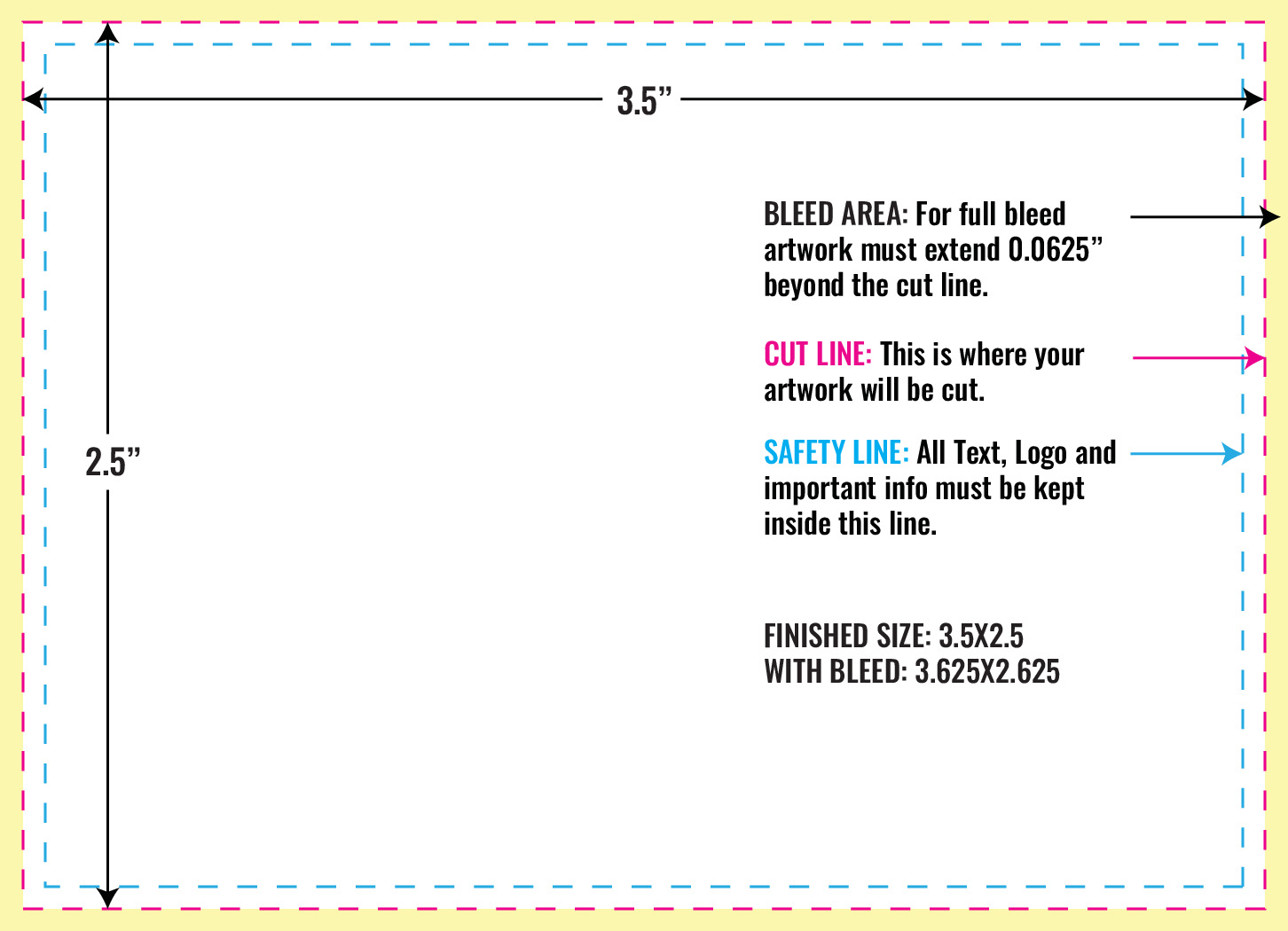 Print Layout Templates 2.5" x 3.5" Magnets 