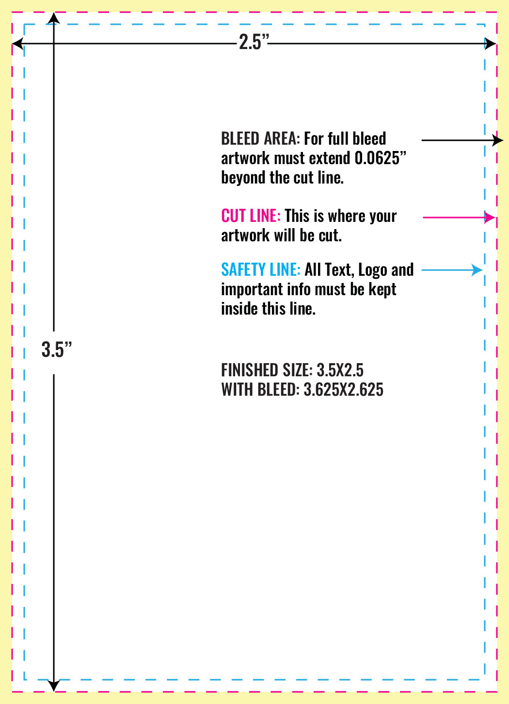 Print Layout Templates 2.5" x 3.5" Magnets 
