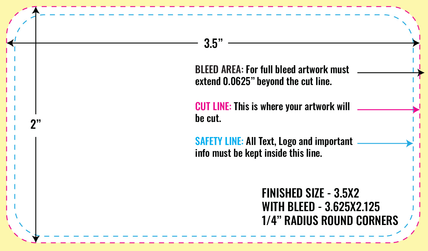Print Layout Templates 3.5" x 2" Magnets 