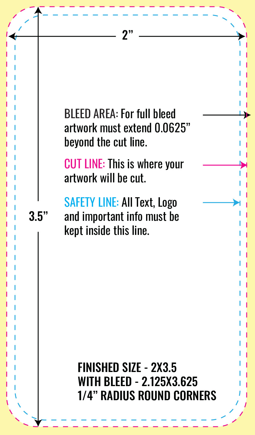 Print Layout Templates 3.5" x 2" Magnets 