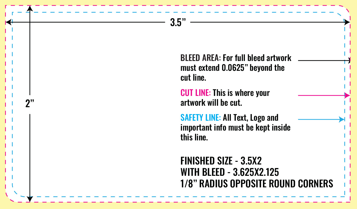Print Layout Templates 3.5" x 2" Magnets 