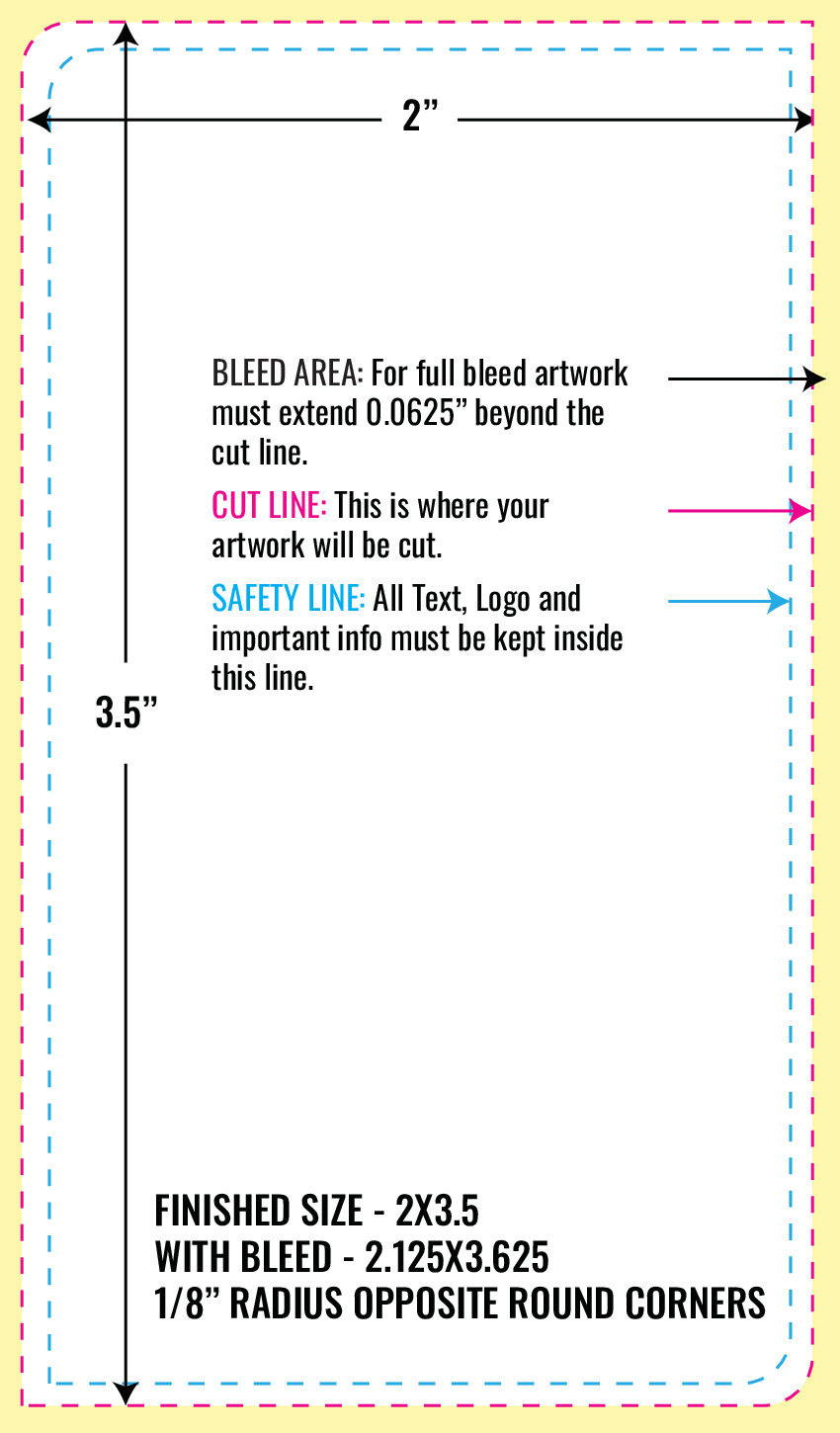 Print Layout Templates 3.5" x 2" Magnets 