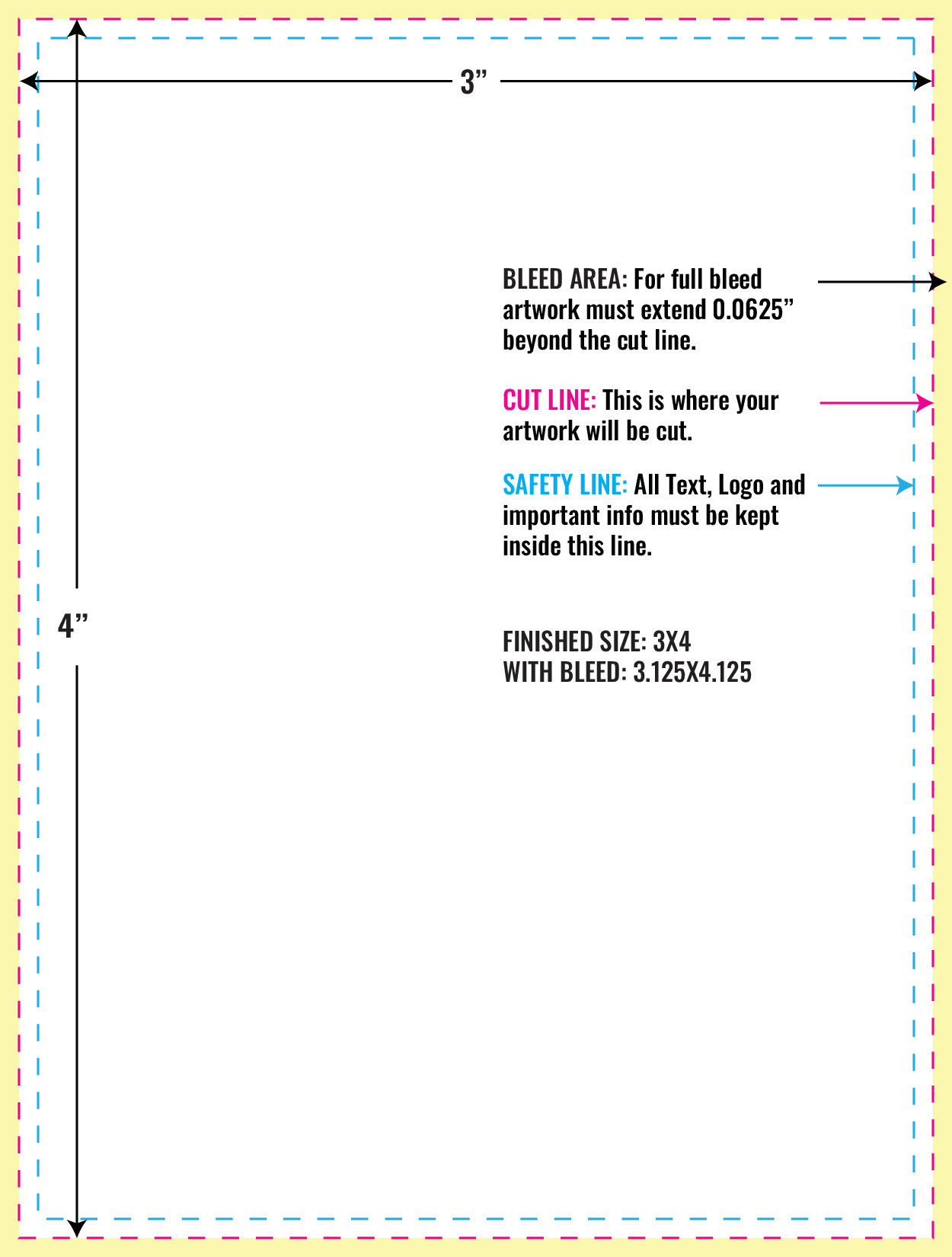 Print Layout Templates 3" x 4" Magnets 