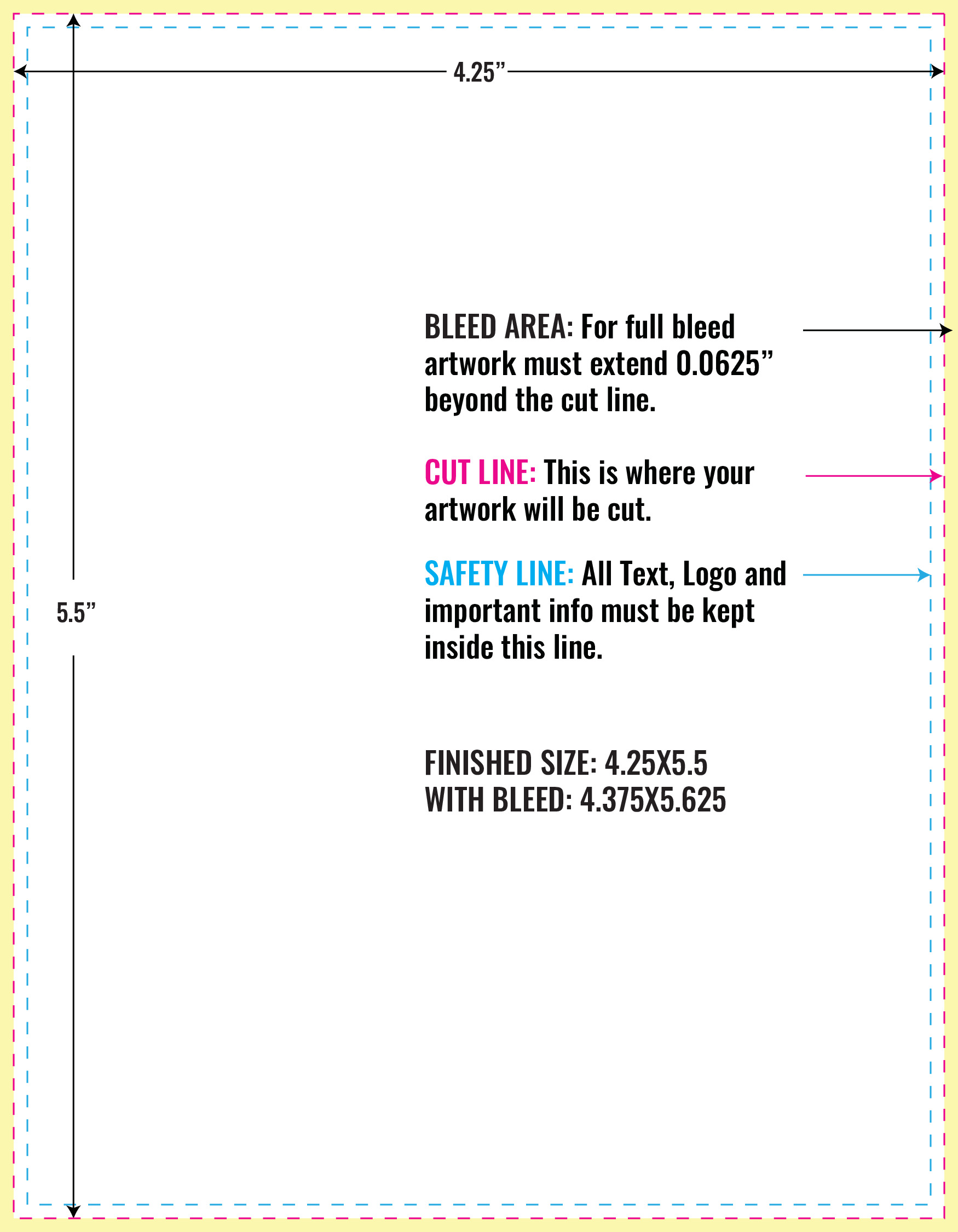 Print Layout Templates 4.25" x 5.5" Magnets 
