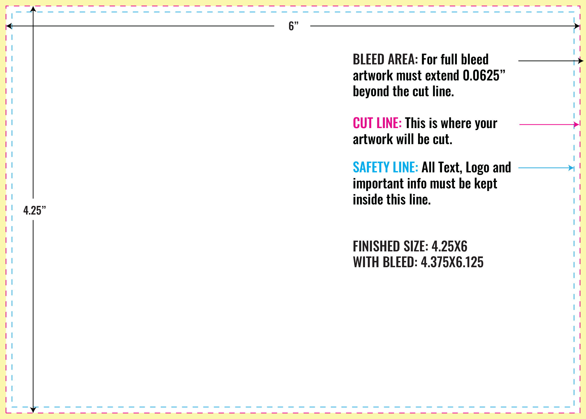 Print Layout Templates 4.25" x 6" Magnets 