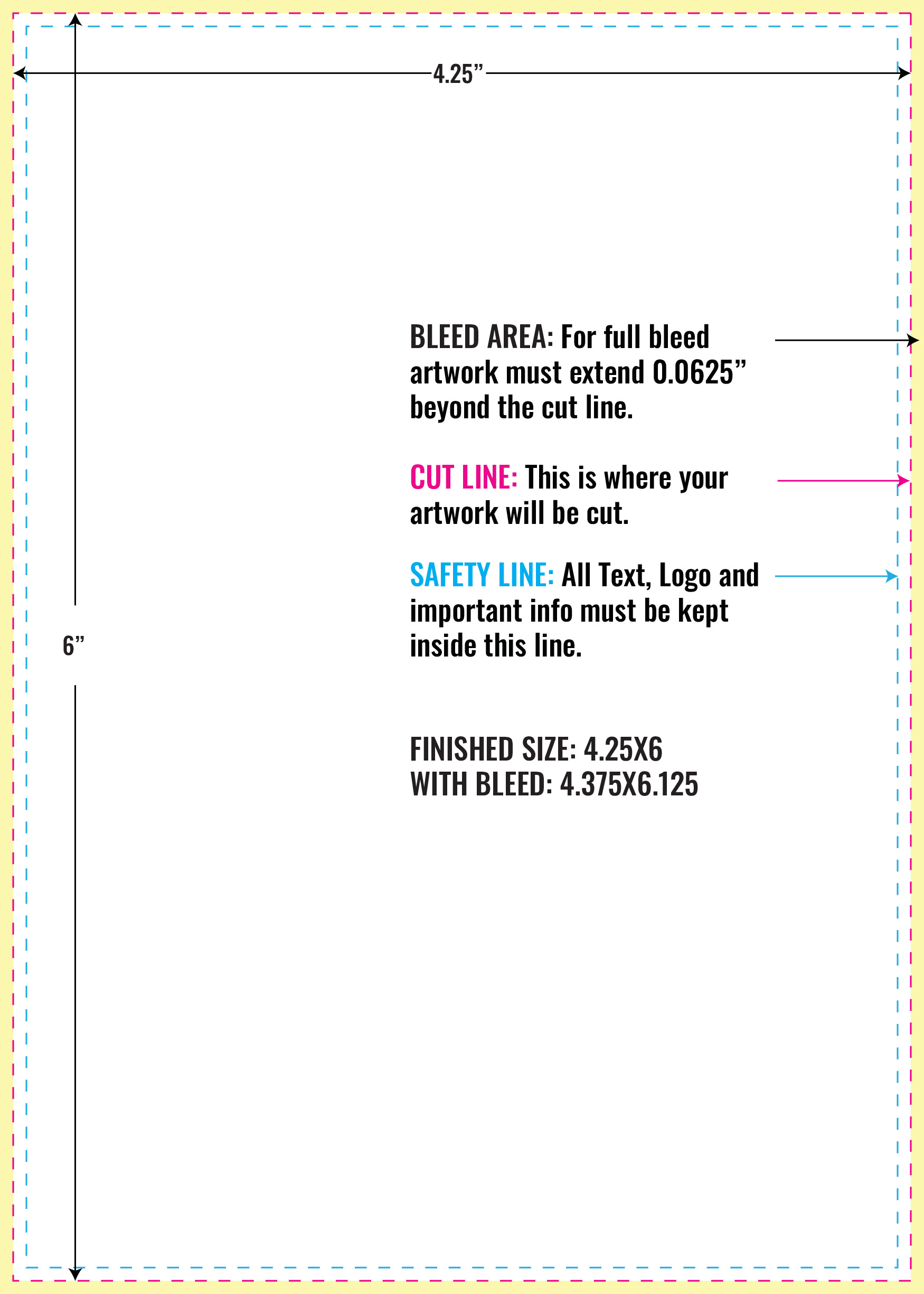 Print Layout Templates 4.25" x 6" Magnets 