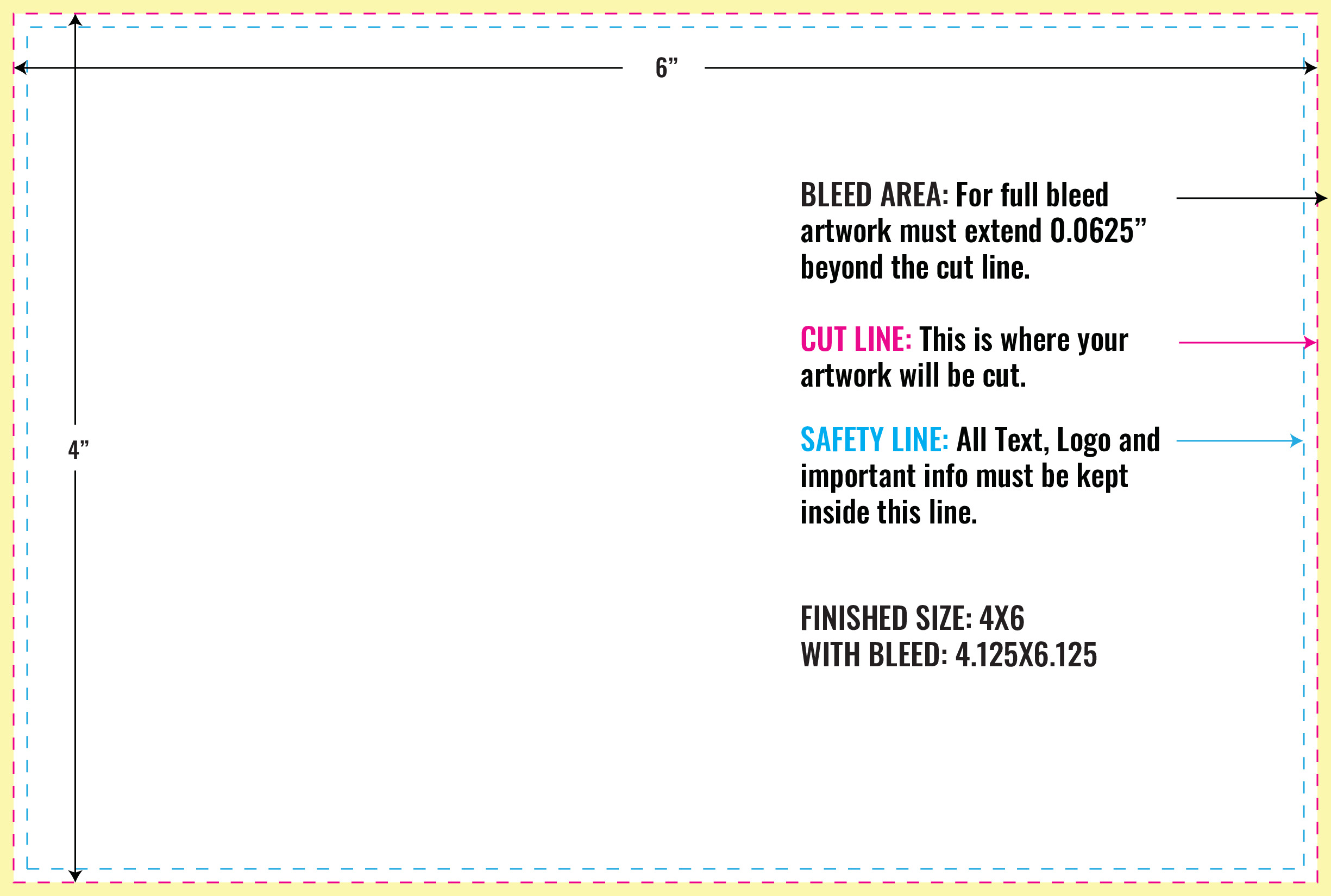 Print Layout Templates 4" x 6" Magnets 