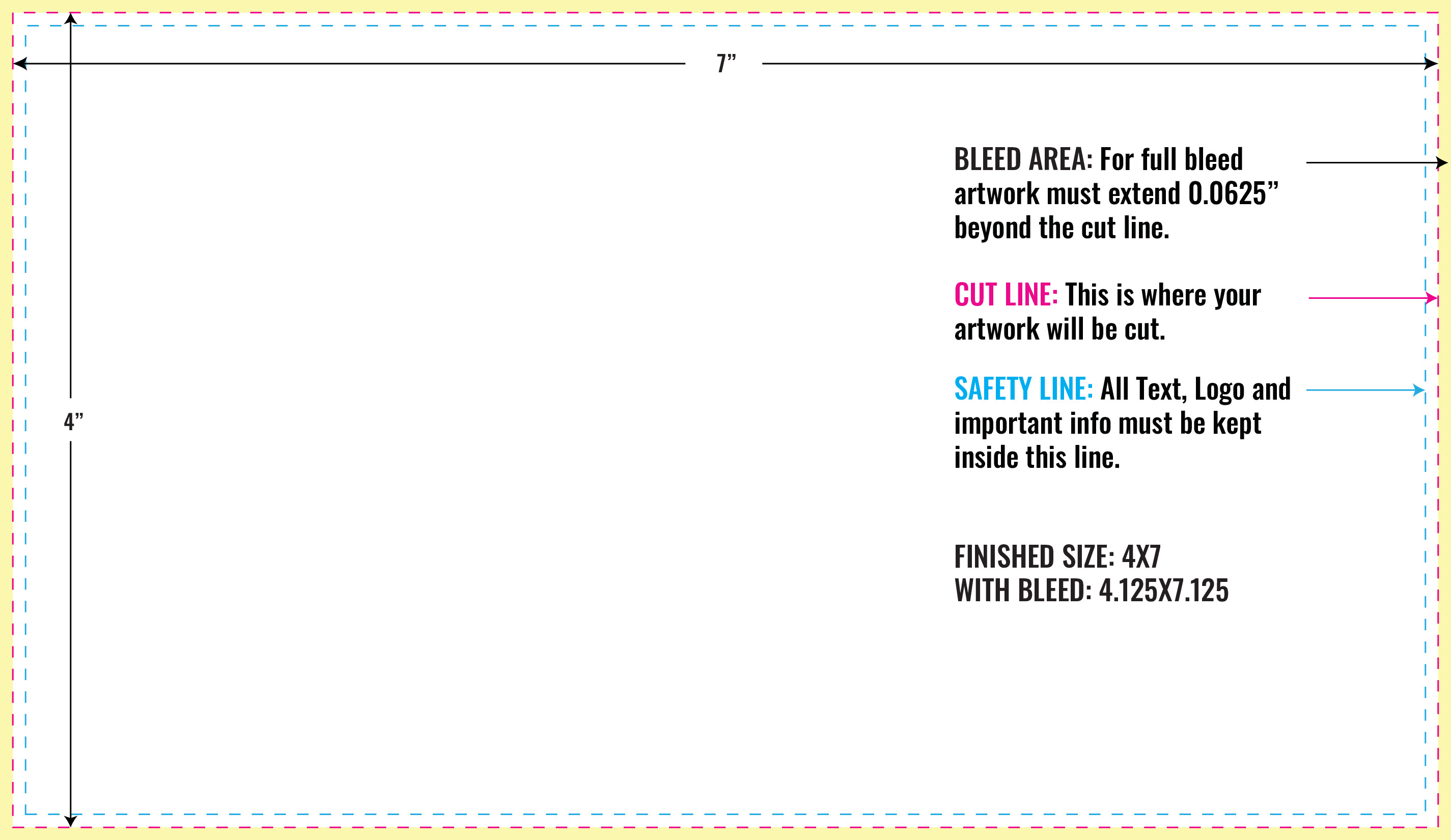 Print Layout Templates 4" x 7" Magnets 