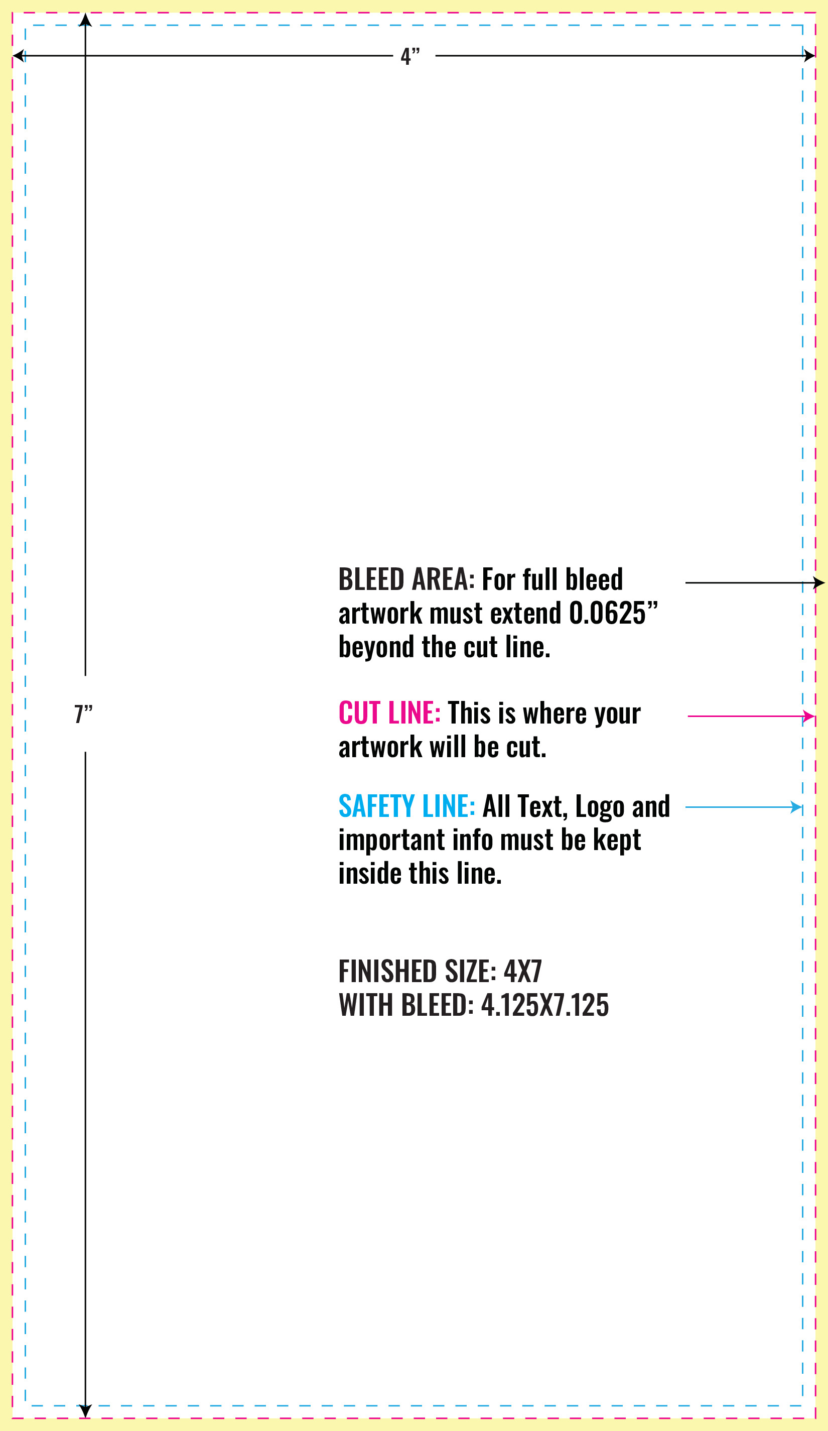 Print Layout Templates 4" x 7" Magnets 