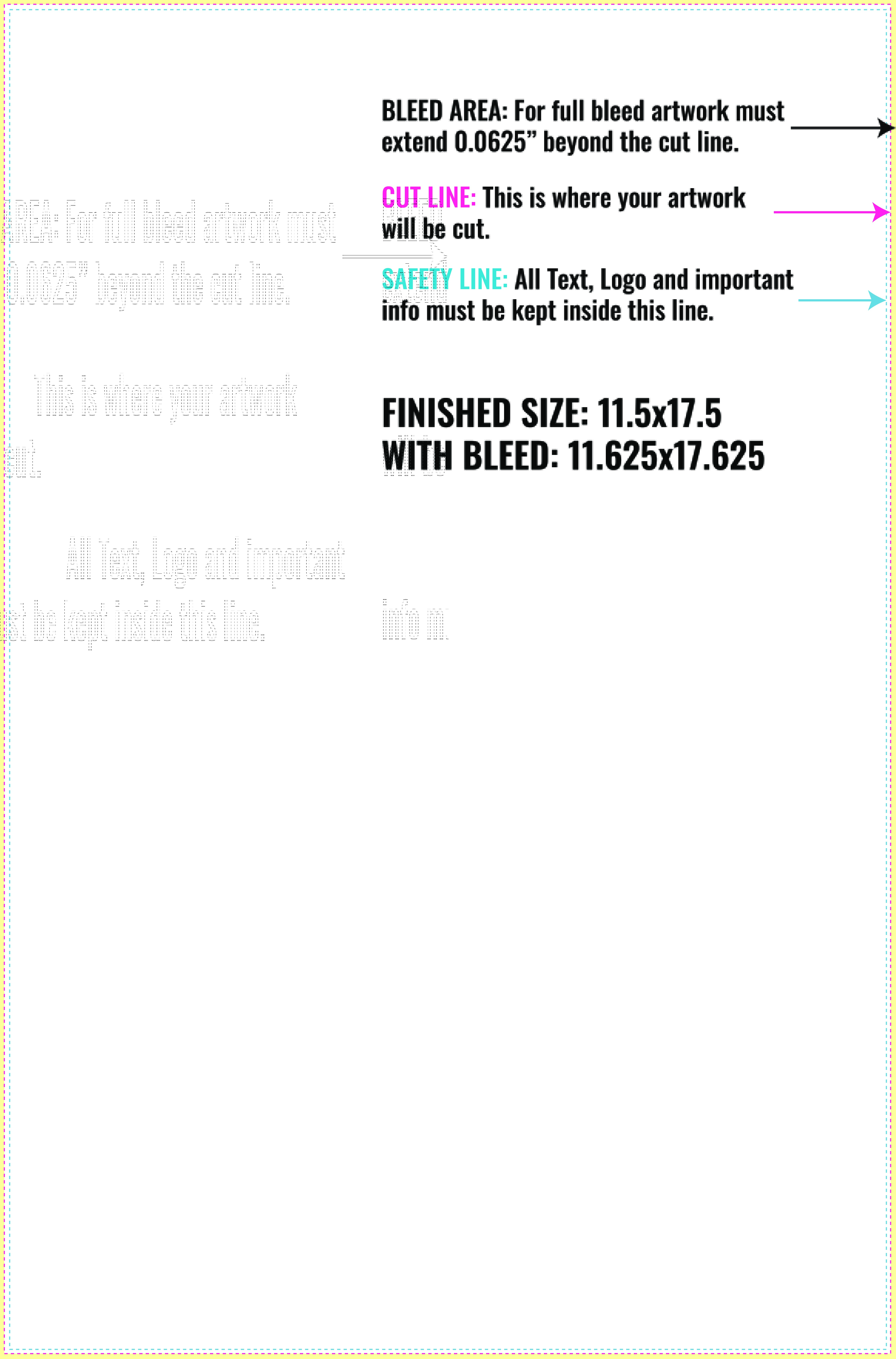 Print Layout Templates 11.5" x 17.5" Posters 