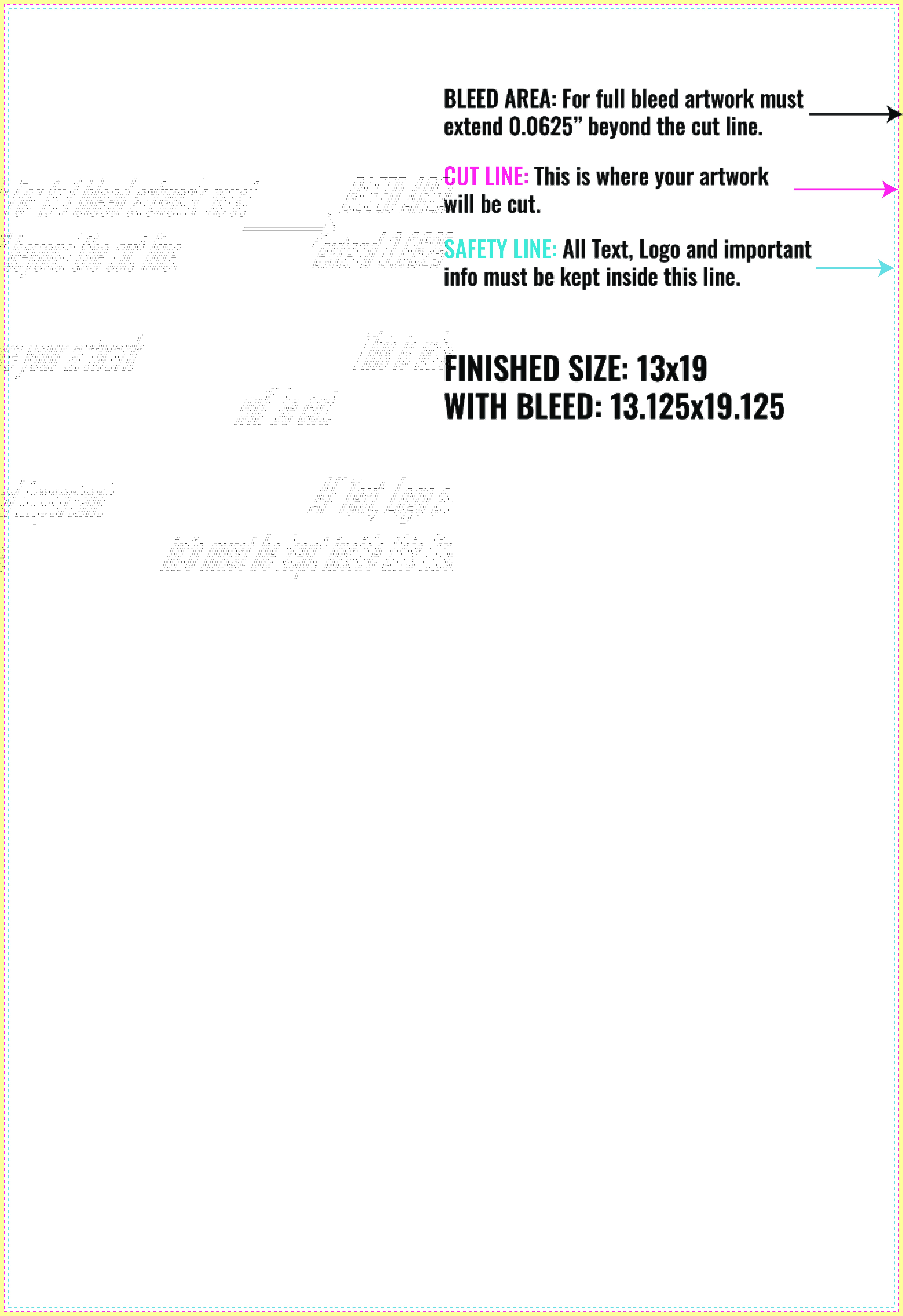 Print Layout Templates 13" x 19" Posters 