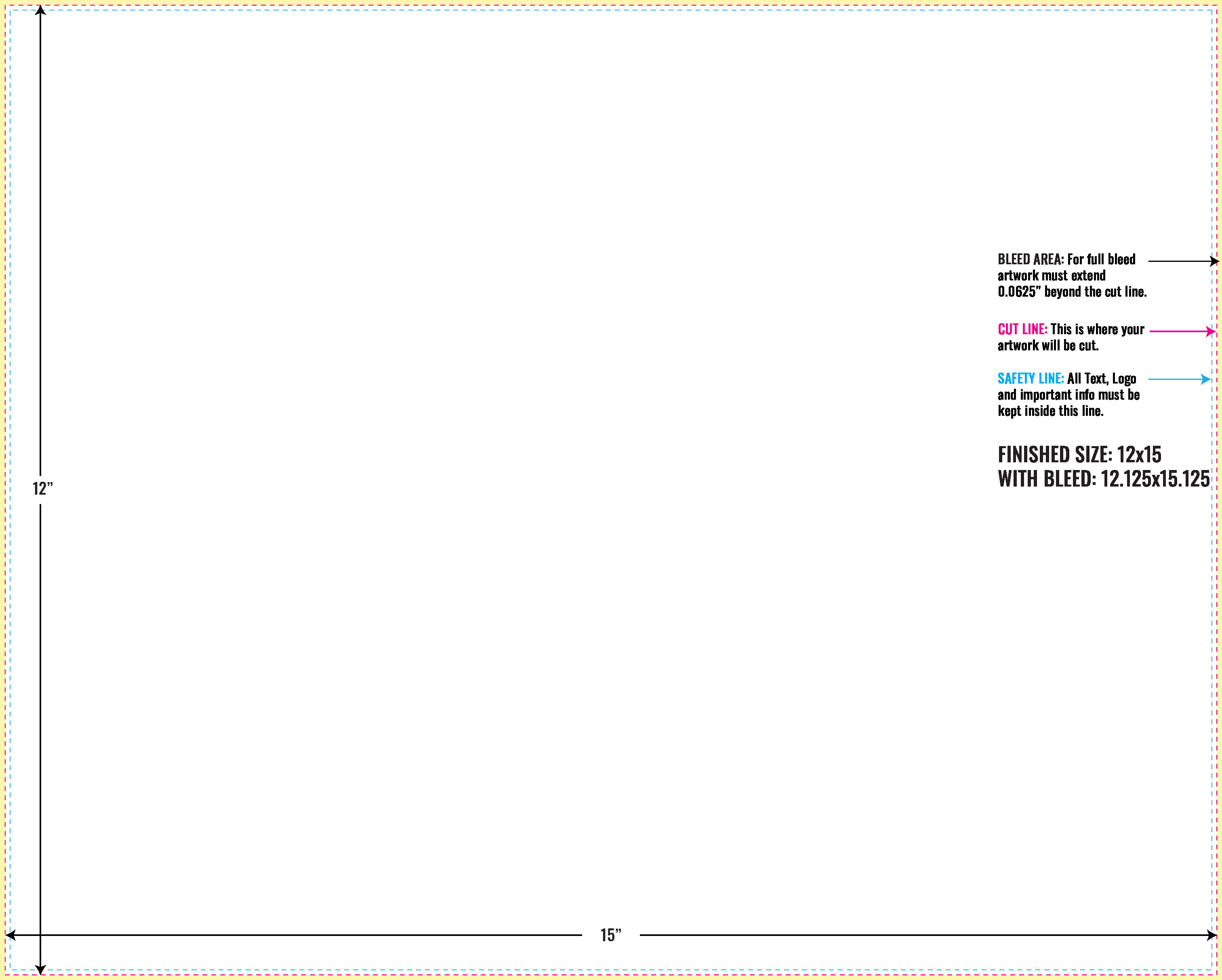 Print Layout Templates 12" x 15" Sales Sheets 