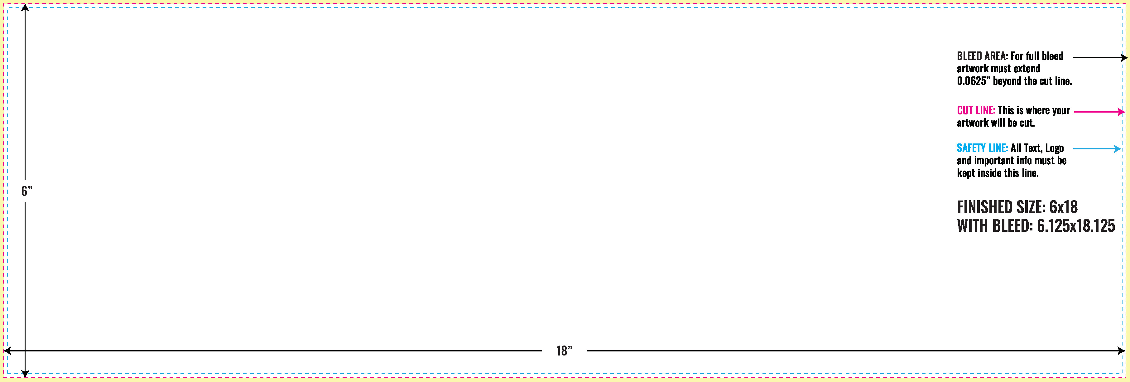 Print Layout Templates 6" x 18" Sales Sheets 
