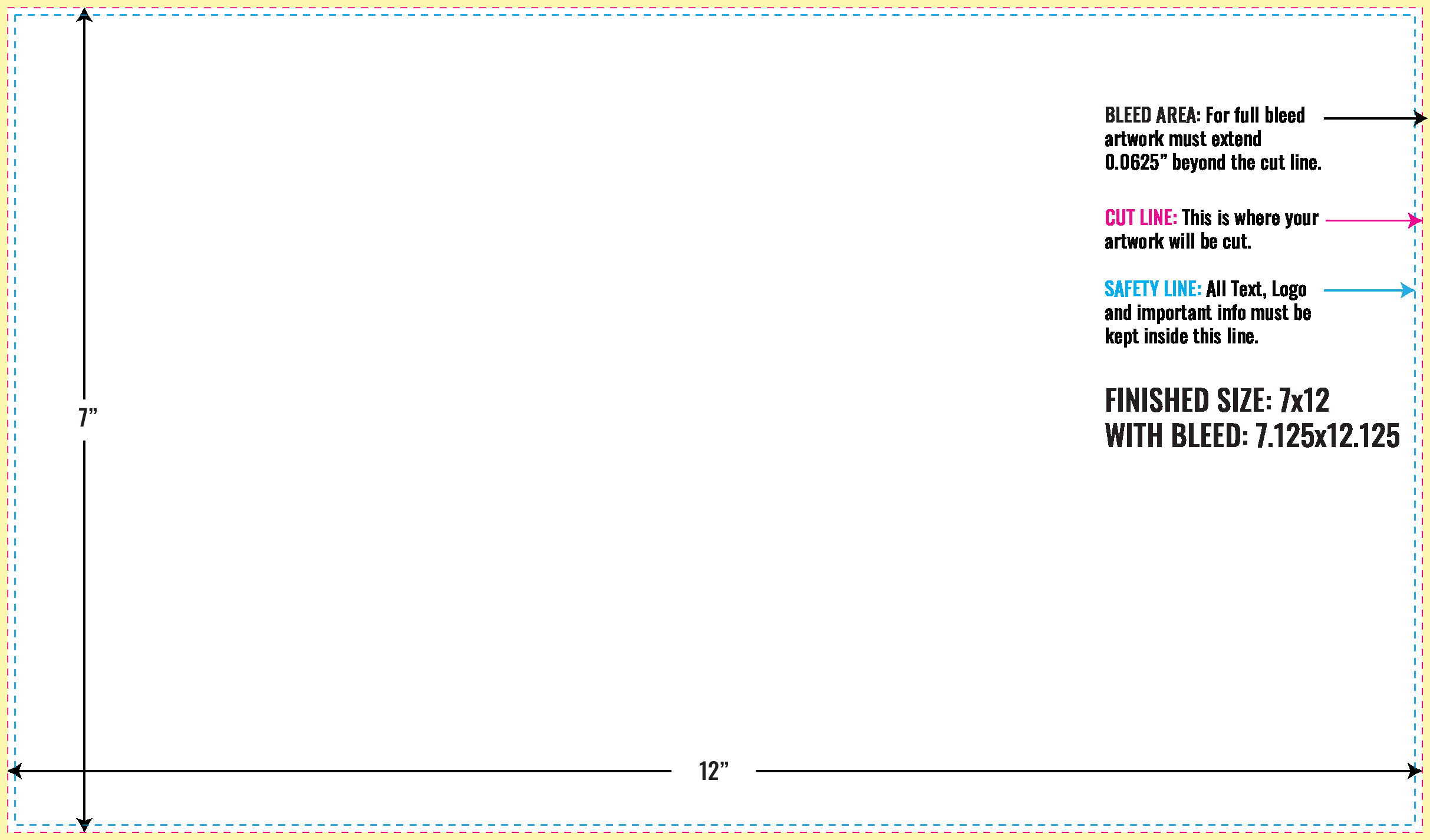 Print Layout Templates 7" x 12" Sales Sheets 