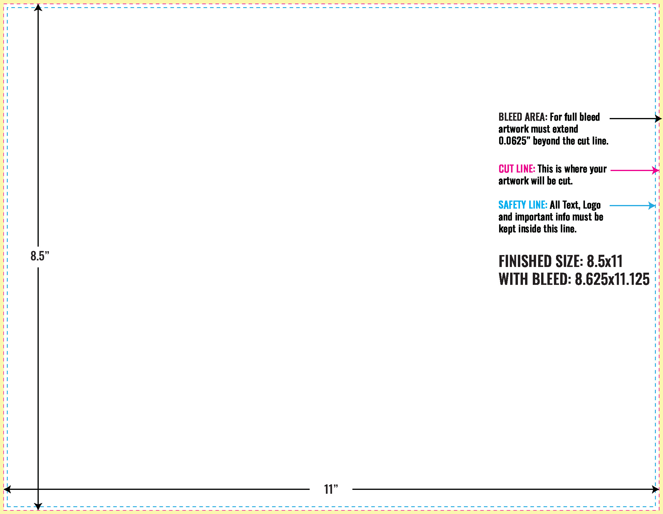 Print Layout Templates 8.5" x 11" Sales Sheets 
