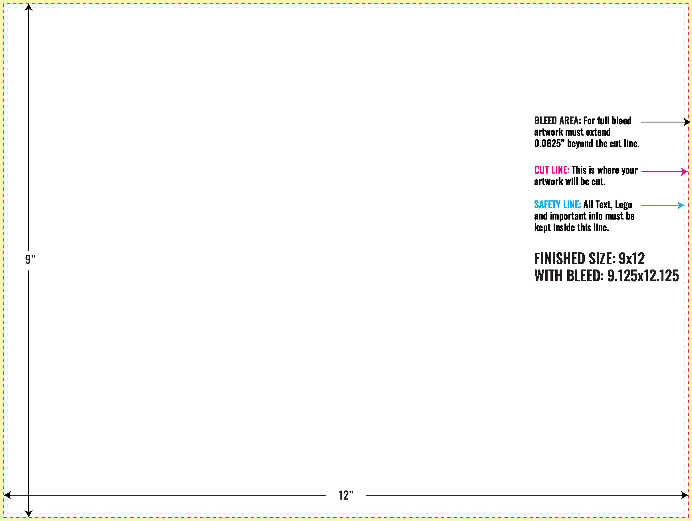 Print Layout Templates 9" x 12" Sales Sheets 