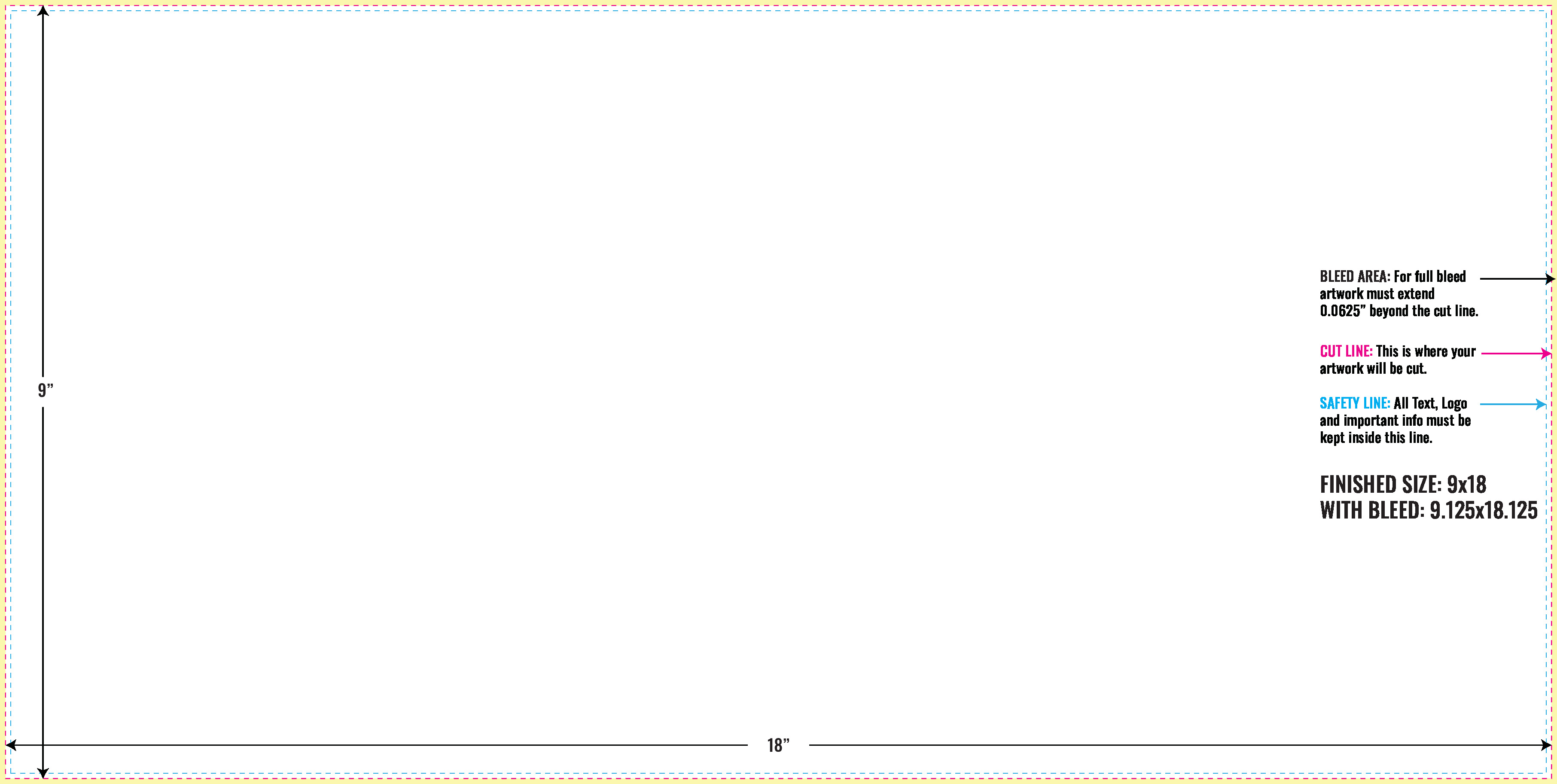 Print Layout Templates 9" x 18" Sales Sheets 