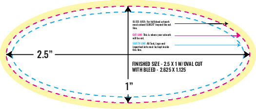 Print Layout Templates 1" x 2.5" Stickers 