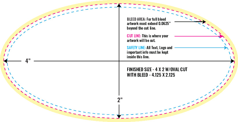 Print Layout Templates 2" x 4" Stickers 