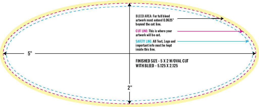 Print Layout Templates 2" x 5" Stickers 
