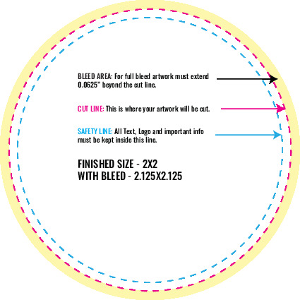 Print Layout Templates 2" x 2" Stickers 