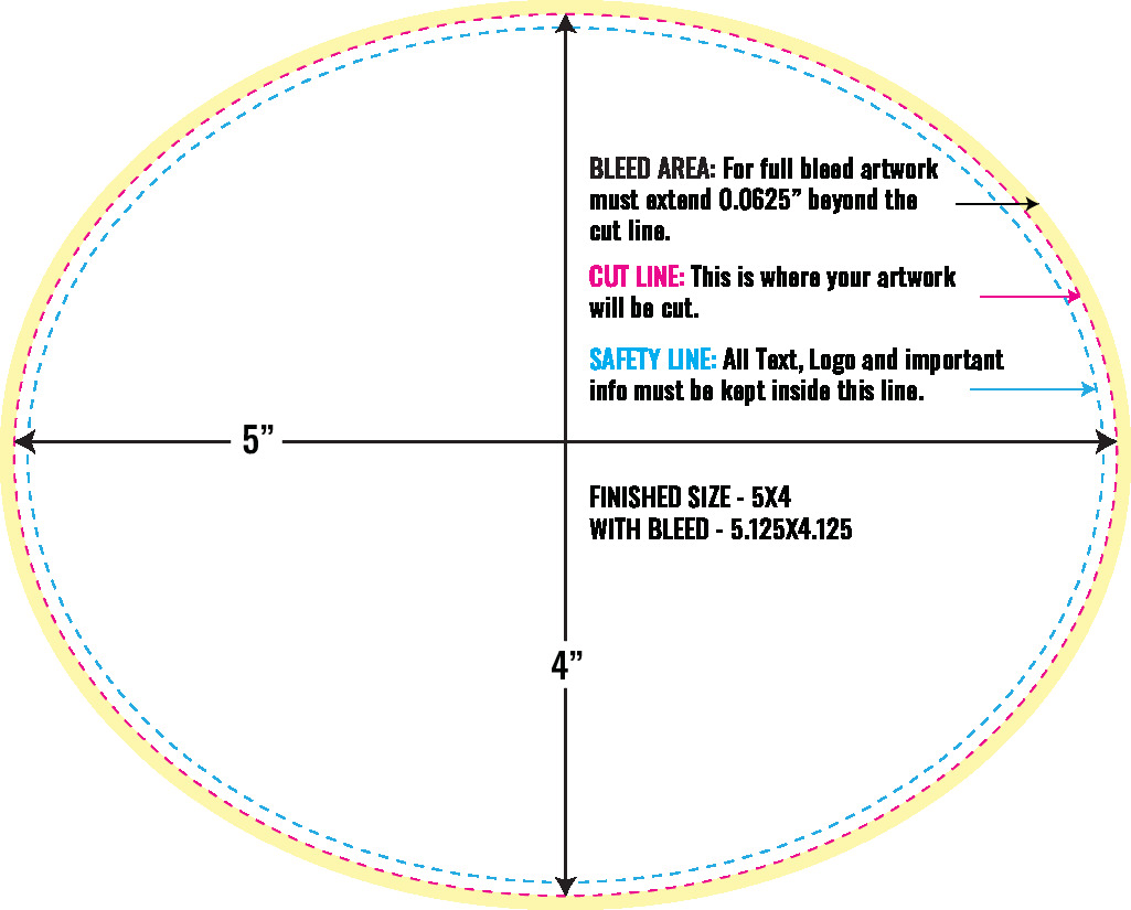 Print Layout Templates 4" x 5" Stickers 